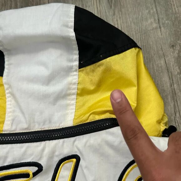 Vintage Pittsburgh Steelers Pro Player Graffiti Spellout Jacket Size M - Picture 9 of 9